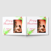 Merry Bright Weihnachten fügen Familiennamen Freud Gästebuch (Voll)