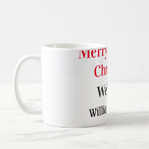 Merry Bright Weihnachten fügen Familiennamen Freud Kaffeetasse