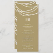 Merry & Bright Weihnachten Sommerspiele Menükarte (Vorne/Hinten)