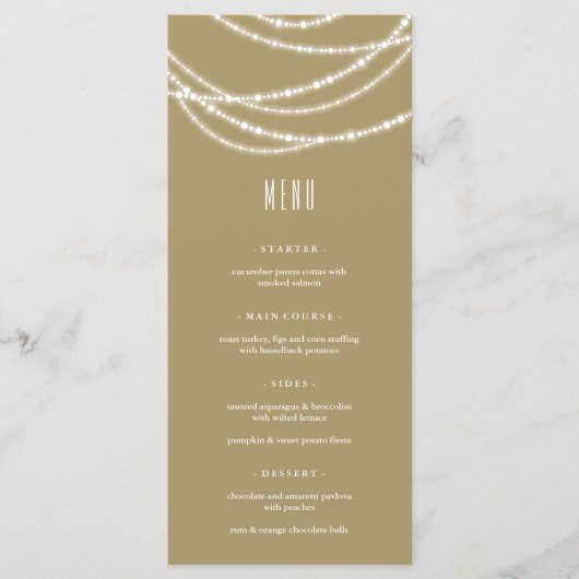 Merry & Bright Weihnachten Sommerspiele Menükarte (Vorderseite)