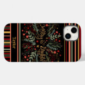 Merry Bright Weihnachts Festivals Name Case-Mate iPhone Hülle (Rückseite (Horizontal))