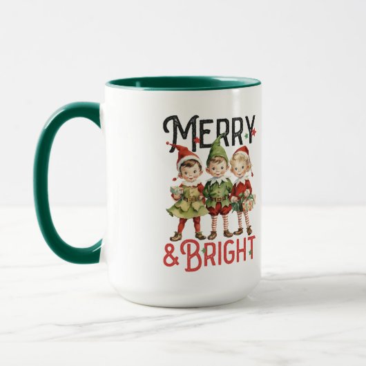 Merry Bright Weihnachts-Tasse Tasse (Links)