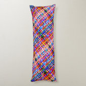 Merry & Bright Weihnachtsbeleuchtung Muster Revers Seitenschläferkissen (Rückseite (Vertikal))