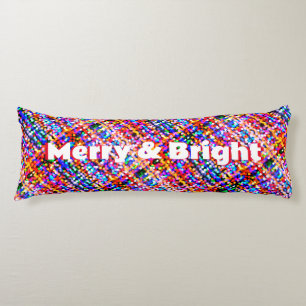 Merry & Bright Weihnachtsbeleuchtung Muster Revers Seitenschläferkissen