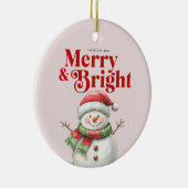Merry & Bright Weihnachtsdekoration Keramik Ornament (Rechts)