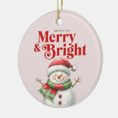 Merry & Bright Weihnachtsdekoration Keramik Ornament (Links)