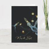 "Merry & Bright" Weihnachtskarte Dankeskarte (Vorderseite)