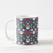 Merry & Bright Weihnachtsmuster Kaffeetasse (Links)