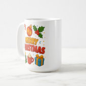 Merry & Bright - Whimsisches Weihnachten Kaffeetasse (Vorderseite Links)