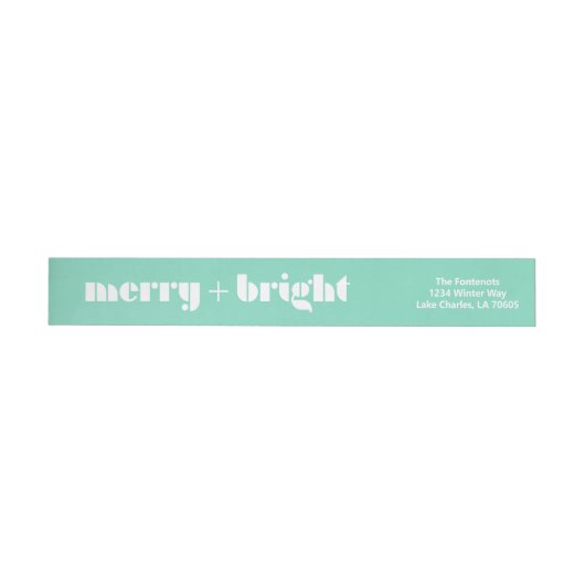 Merry + Bright Wrap rund um das Rücksendeadresse-L (Person)
