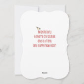 Merry & Bright Wreath Feiertagskarte (Rückseite)