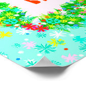 Merry & Bright Wreath Poster (Ecke)