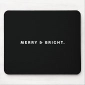 Merry Bright Xmas Funny Christmas Subtle Minimal H Mousepad (Vorne)
