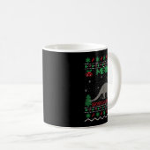 Merry Brontosaurus Xmas Gift Ugly Brontosaurus Chr Kaffeetasse (VorderseiteRechts)
