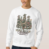 Merry Buckin’ Christmas – Camo Cowboy Tree  Sweatshirt (Vorderseite)