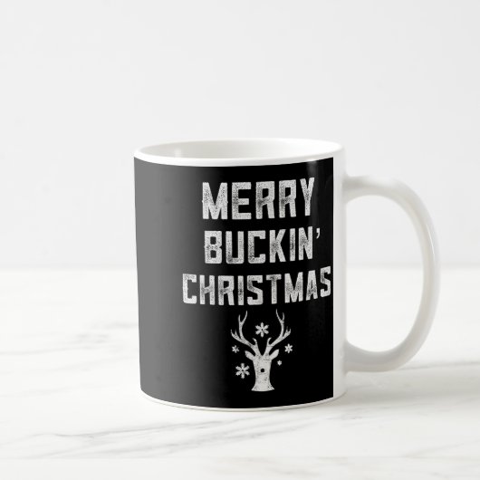 Merry Buckin' Christmas Redneck Costume Reindeer D Kaffeetasse (Rechts)