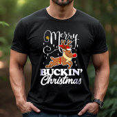 Merry Buckins Weihnachten Rudolph Reindeer Funny T-Shirt