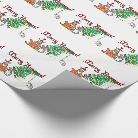 MERRY BUNMAS! GESCHENKPAPIER (Ecke)