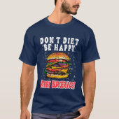 Merry Burgmasse - Funny Christmas Hamburger T-Shirt (Vorderseite)
