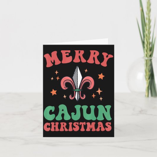 Merry Cajun Christmas Southern Louisiana Xmas New Karte (Vorderseite)