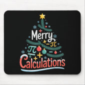 Merry Calculations Funny Math Teacher Christmas Mousepad (Vorne)