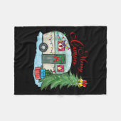Merry Camper Christmas Santa Camper Camng Truck Xm Fleecedecke (Vorderseite (Horizontal))
