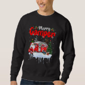Merry Camper Christmas Santa Camper Camping Truck  Sweatshirt (Vorderseite)