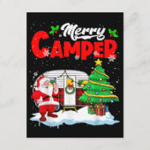 Merry Camper Weihnachten Weihnachtsmann Camper Cam Begleitkarte (Vorderseite)