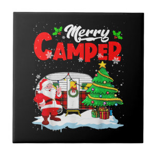 Merry Camper Weihnachten Weihnachtsmann Camper Cam Fliese