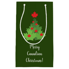 Merry Canadian Maple Leaf Flag Weihnachten Kleine Geschenktüte