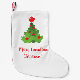 Merry Canadian Maple Leaf Flag Weihnachten Kleiner Weihnachtsstrumpf