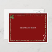 Merry Card Feiertagspostkarte (Vorne/Hinten)