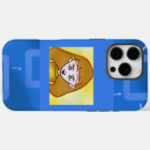 Merry Cartoon Blue Geometric iPhone / iPad Gehäuse Case-Mate iPhone Hülle (Rückseite (Horizontal))