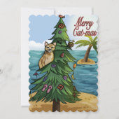 Merry Cat-Mas Feiertagskarte (Vorderseite)