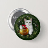 Merry Catmas Button (Vorne & Hinten)