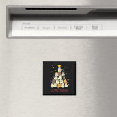 Merry Catmas Cat Christmas Tree Cat Lover Magnet (In Situ (Geschirrspüler))