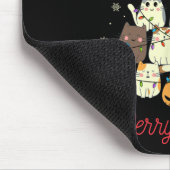 Merry Catmas Cat Christmas Tree Cat Lover Mousepad (Ecke)