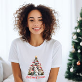 Merry Catmas Cat Christmas Tree T - Shirt