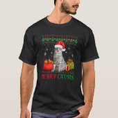 Merry Catmas Cat Ugly Christmas Egyptian Mau Mama T-Shirt (Vorderseite)