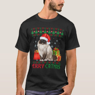 Merry Catmas Cat Ugly Christmas Ragdoll Cat Mama D T-Shirt
