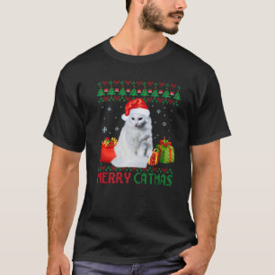 Merry Catmas Cat Ugly Weihnachten Türkische Angora T-Shirt