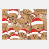 Merry Catmas Cats Ugly Weihnachtskraut Geschenkpapier Set (Vorderseite 3)