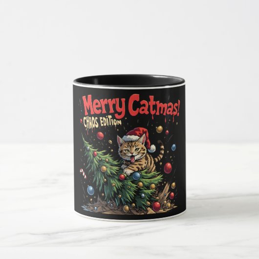 Merry Catmas – Chaos Edition Tasse (Zentrum)