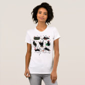 Merry Catmas Christmas Cat Chaos Funny T-Shirt (Vorne ganz)