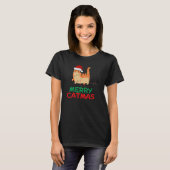 Merry Catmas Christmas Funny T-Shirt (Vorne ganz)