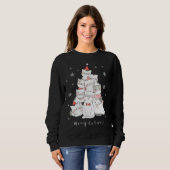 Merry Catmas Christmas Tree Winter Cats Santa Cat Sweatshirt (Vorne ganz)