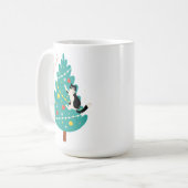 Merry Catmas - Ein purer Weihnachtskletter Kaffeetasse (Vorderseite Links)
