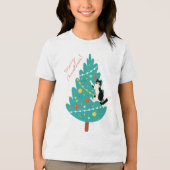 Merry Catmas - Ein purer Weihnachtskletter Tri-Blend Shirt (Vorderseite)
