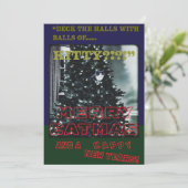 Merry Catmas Feiertagskarte (Stehend Vorderseite)