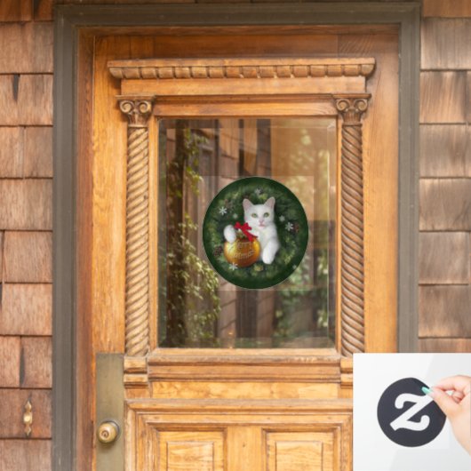 Merry Catmas Fensteraufkleber (Haustür)